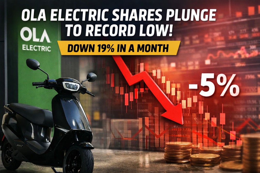 Ola Electric share price falls 5 percent to record low after Q3 FY26 results